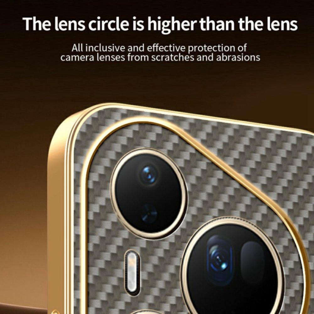 Kryt Na Huawei Pura 80 Ultra Textura Uhlíkových Vláken