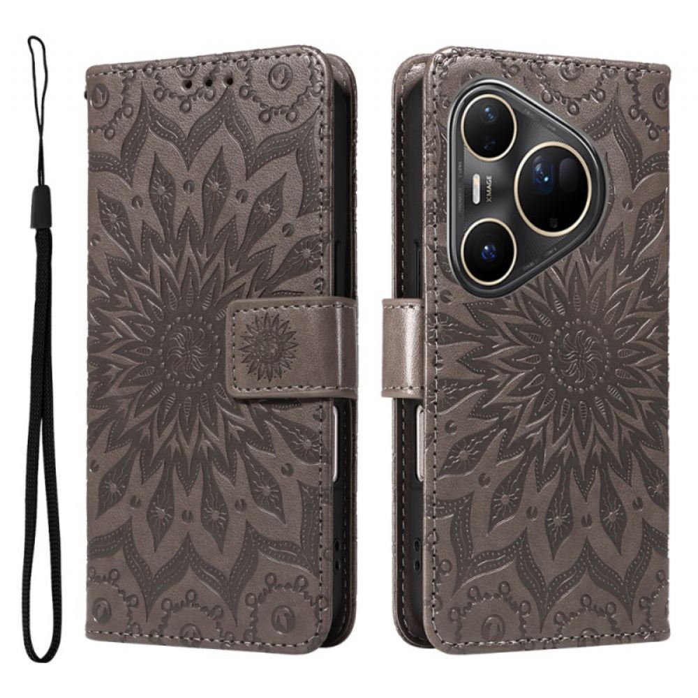 Peněženková Pouzdra Huawei Pura 80 Ultra Kryty Na Mobil Vzor Slunečnic
