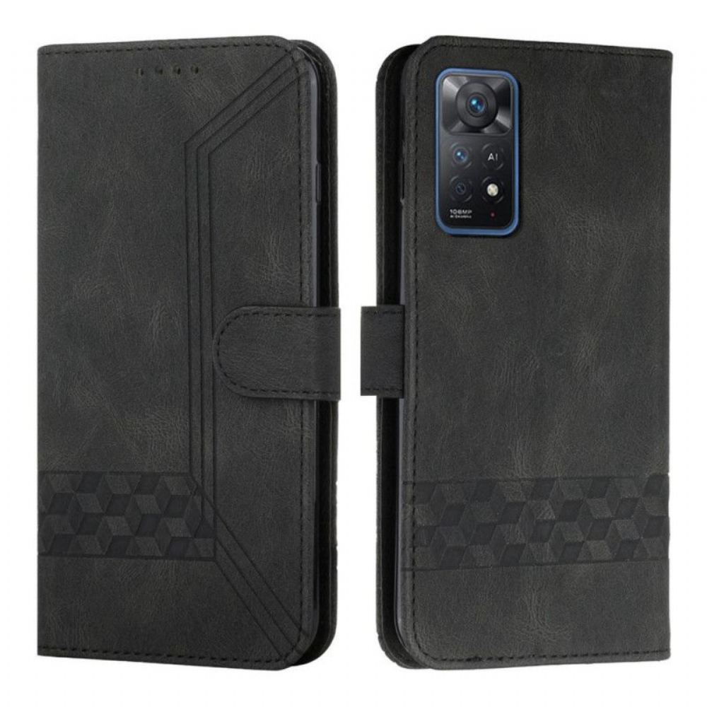 Flipové Pouzdro Na Xiaomi Redmi Note 11 Pro / 11 Pro 5G Efekt Vlysové Kůže