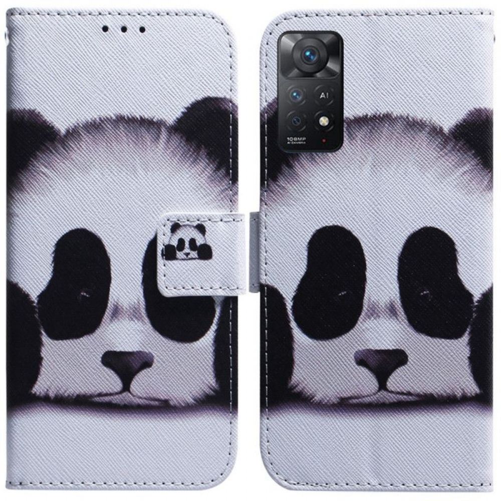 Flipové Pouzdro Na Xiaomi Redmi Note 11 Pro / 11 Pro 5G Tvář Pandy