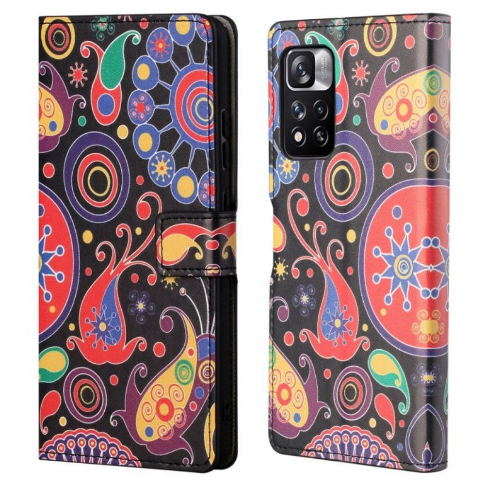 Flipové Pouzdro Na Xiaomi Redmi Note 11 Pro / 11 Pro 5G Výkresy Galaxií