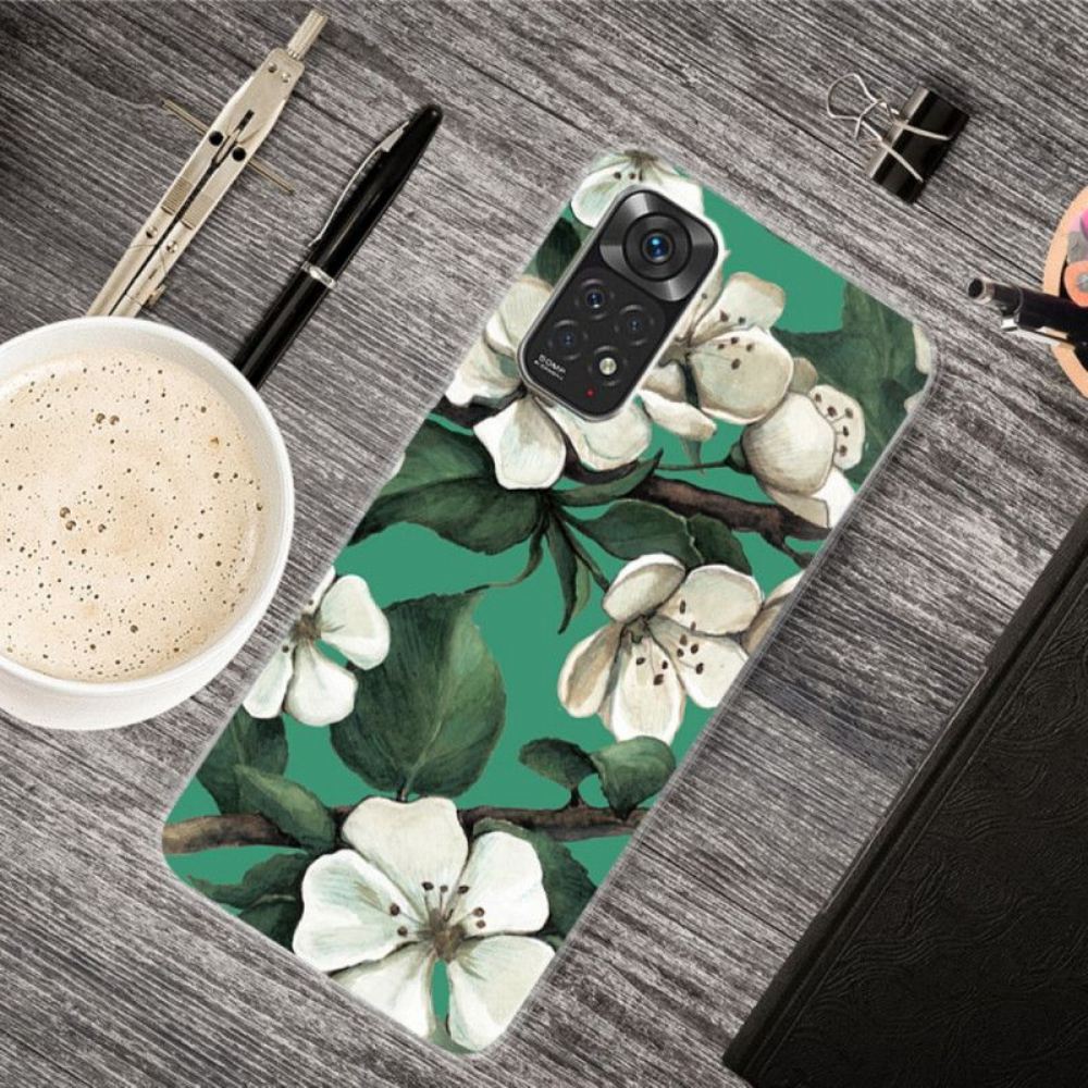 Kryt Na Xiaomi Redmi Note 11 Pro / 11 Pro 5G Bílé Květy