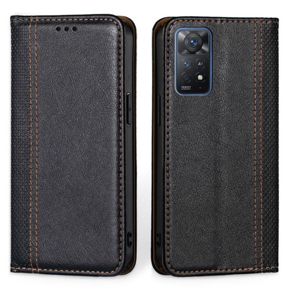 Kryty Na Mobil Na Xiaomi Redmi Note 11 Pro / 11 Pro 5G Flipové Pouzdro Efekt Texturované Kůže