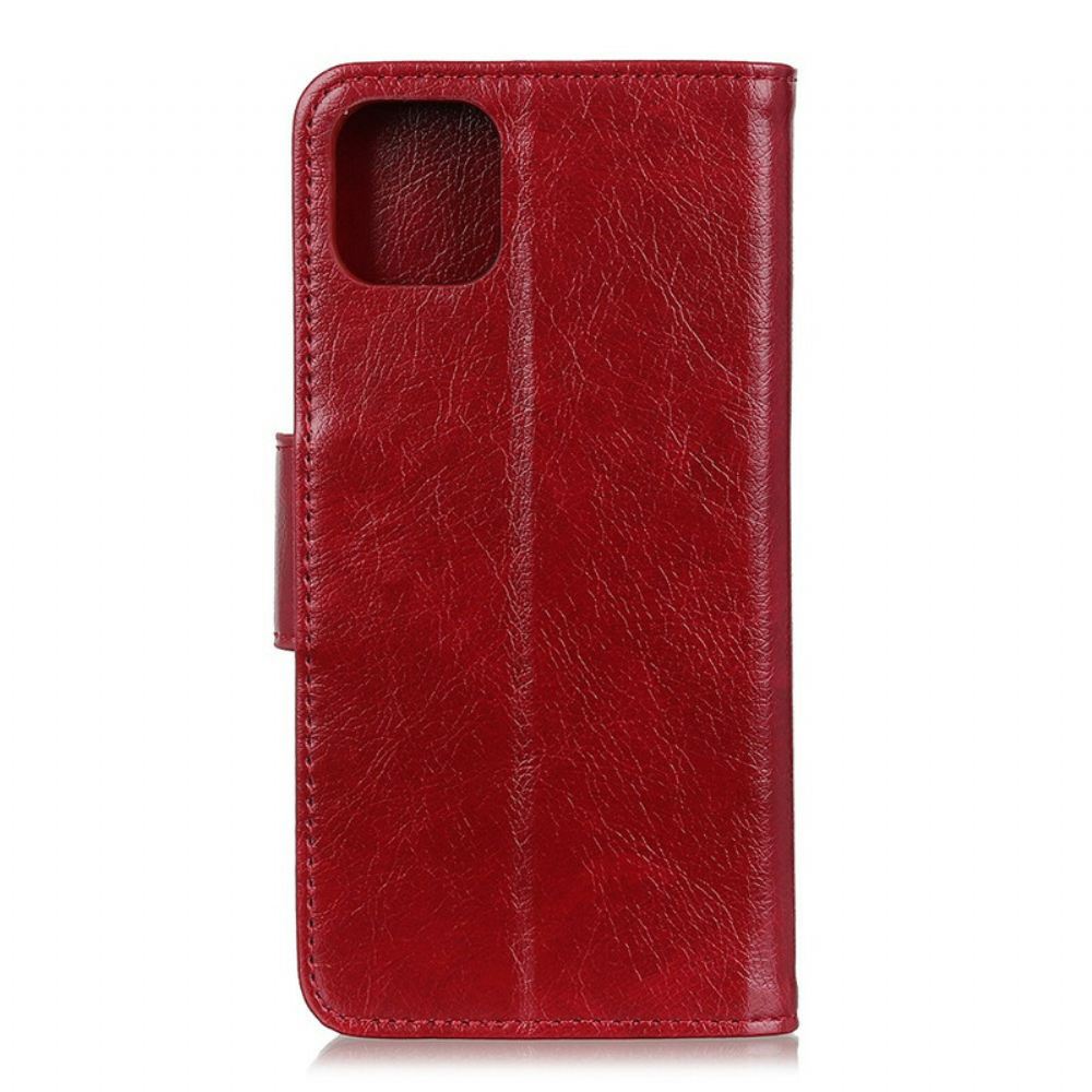 Flipové Pouzdro Na iPhone 11 Dělená Kůže Nappa
