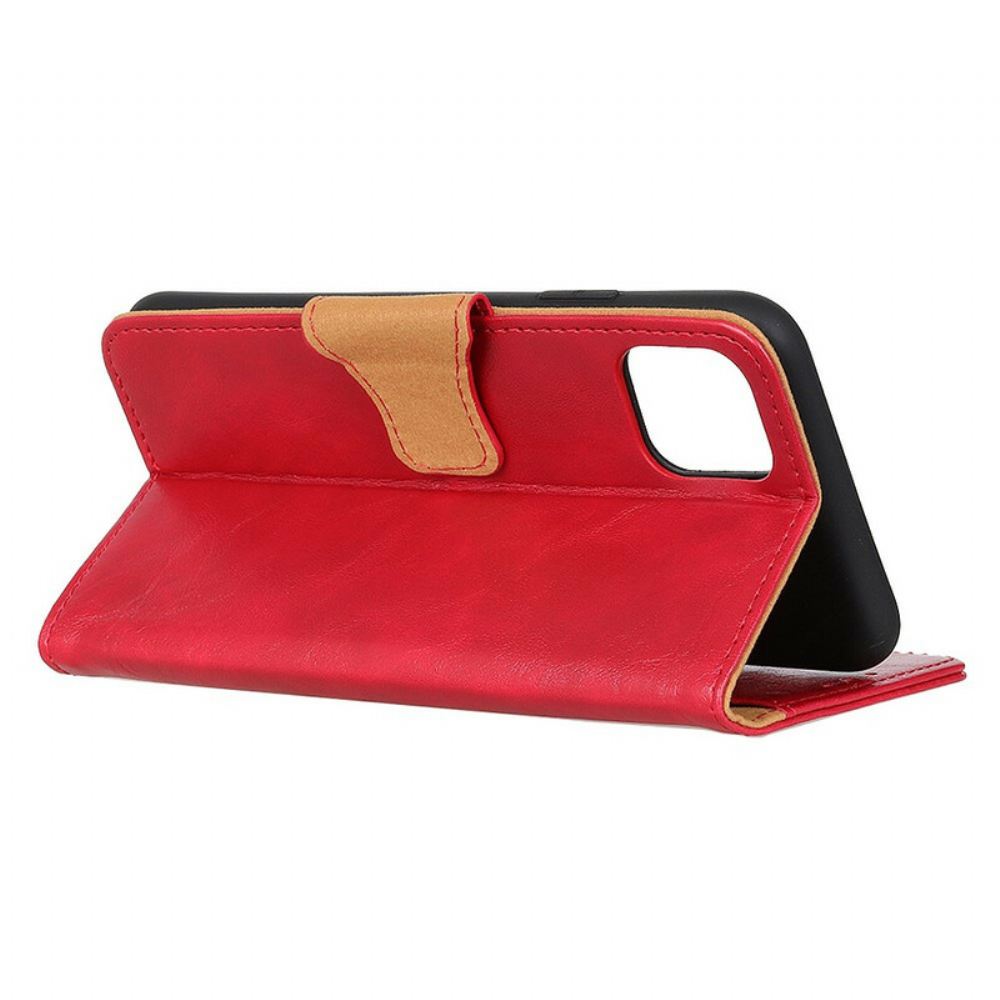 Flipové Pouzdro Na iPhone 11 Kožené Pouzdro Oboustranná Magnetická Klapka
