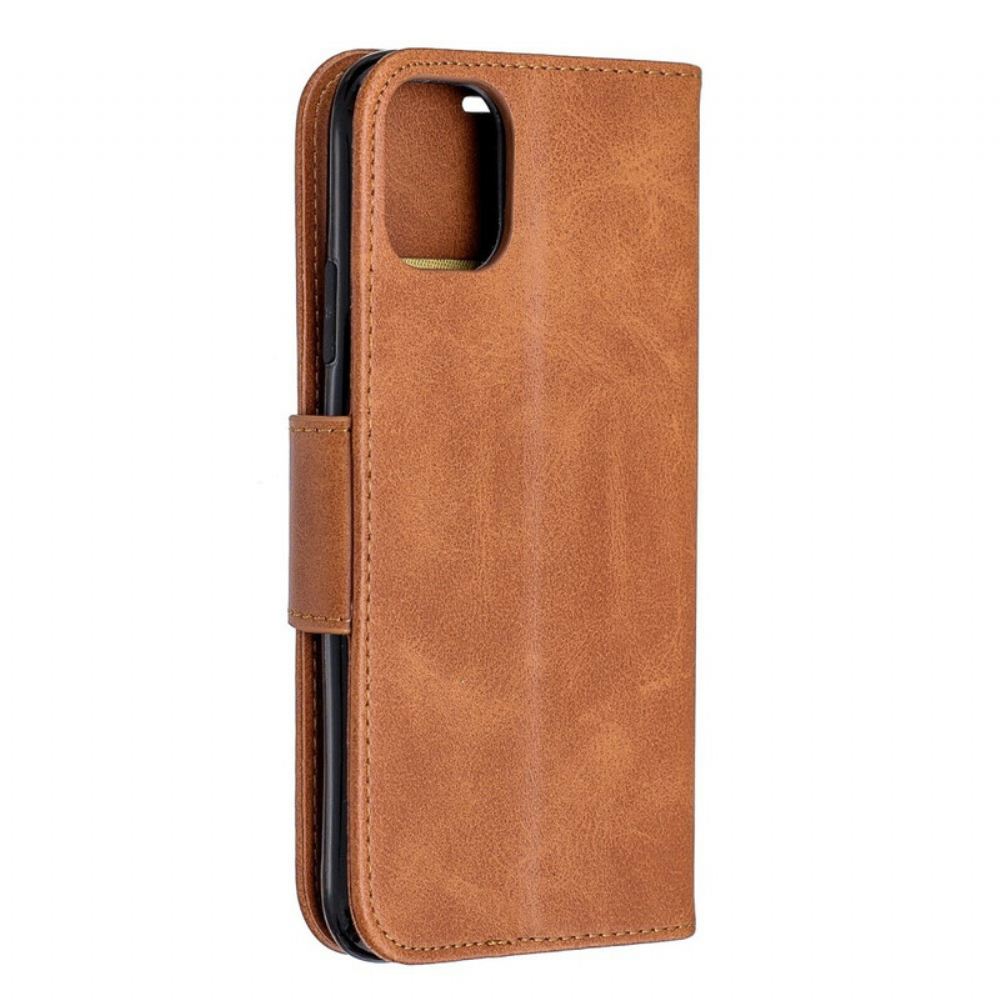 Flipové Pouzdro Na iPhone 11 Na Lana Styl Řemínkové Kůže