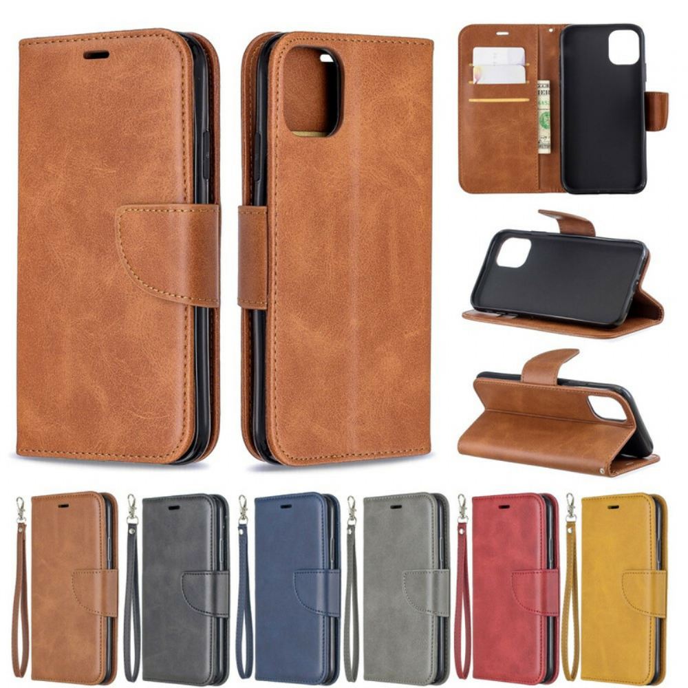 Flipové Pouzdro Na iPhone 11 Na Lana Styl Řemínkové Kůže
