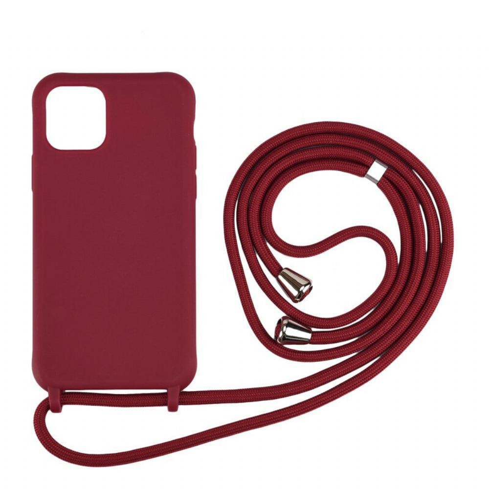 Kryt Na iPhone 11 Silikon A Šňůra