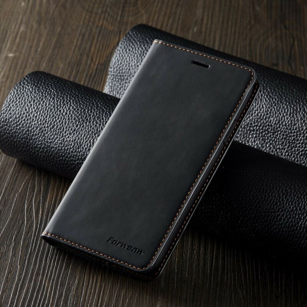 Kryty Na Mobil Na iPhone 11 Flipové Pouzdro Kožený Efekt Forwenw