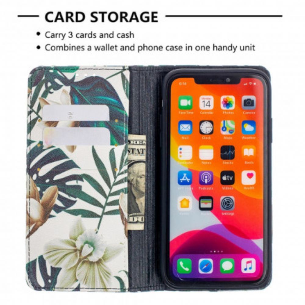 Kryty Na Mobil Na iPhone 11 Flipové Pouzdro Listy