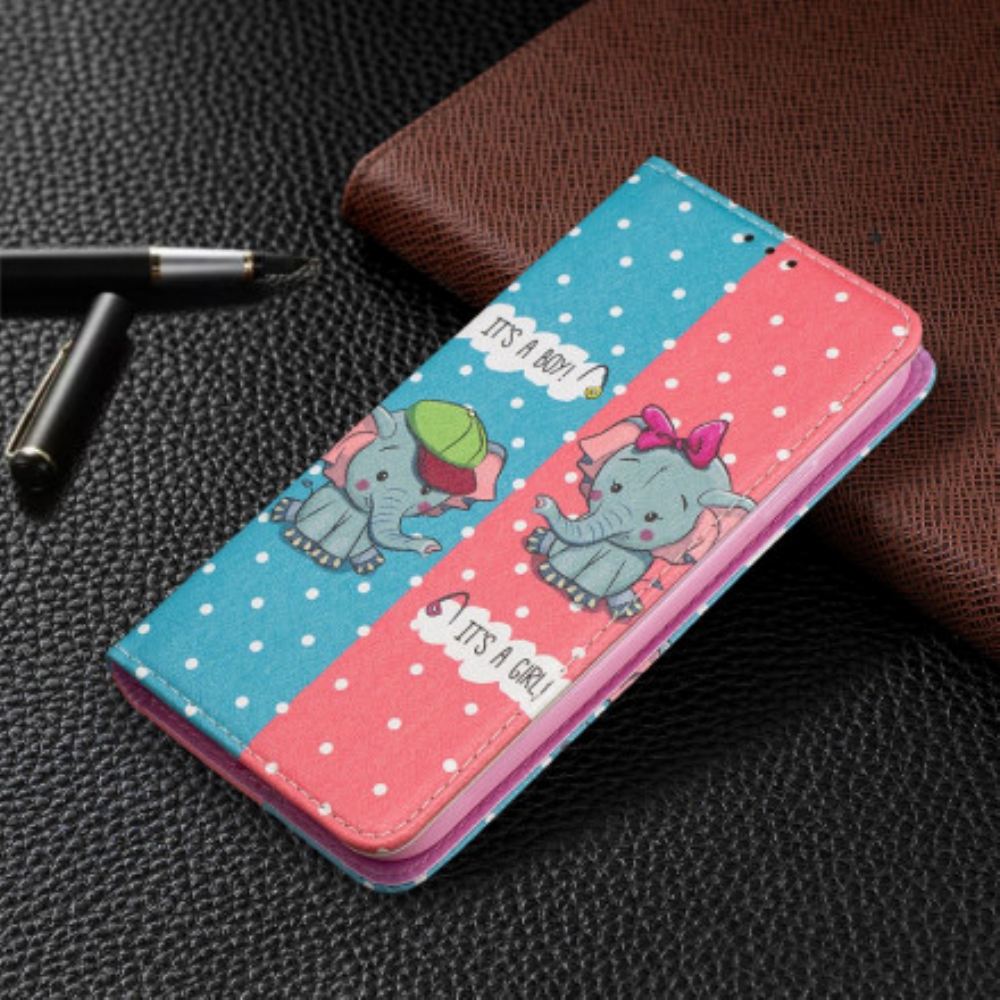 Kryty Na Mobil Na iPhone 11 Flipové Pouzdro Slůňata