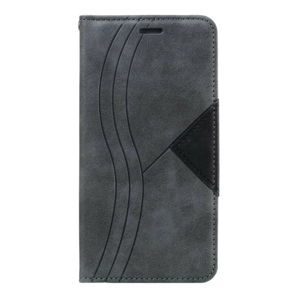 Kryty Na Mobil Na iPhone 11 Flipové Pouzdro Styl Vlnité Kůže