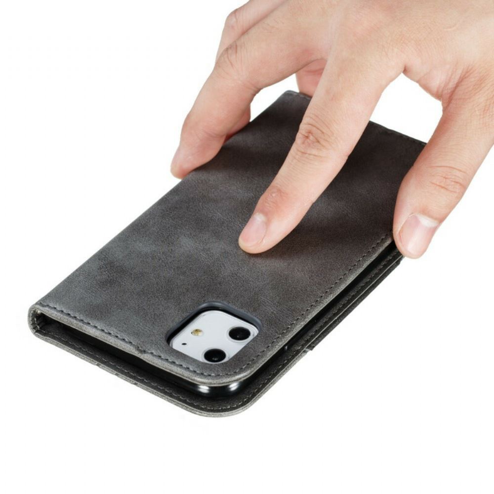 Kryty Na Mobil Na iPhone 11 Flipové Pouzdro Styl Vlnité Kůže