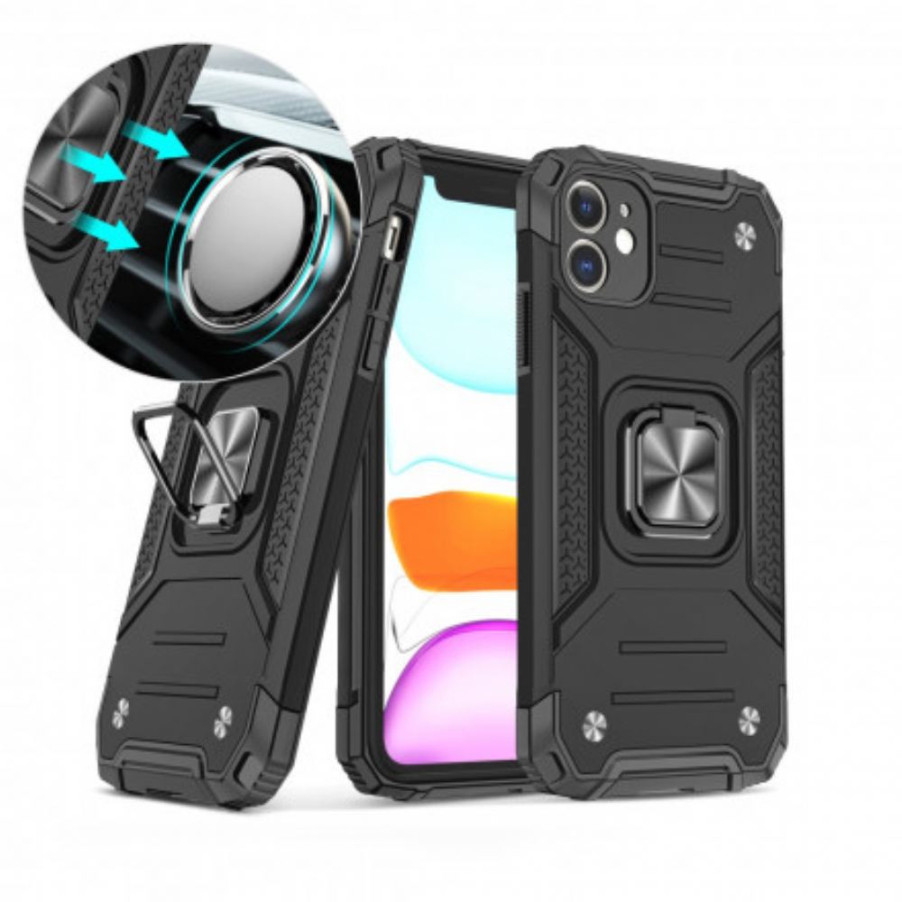 Kryty Na Mobil Na iPhone 11 Styl Zbroje S Prstencovou Podporou