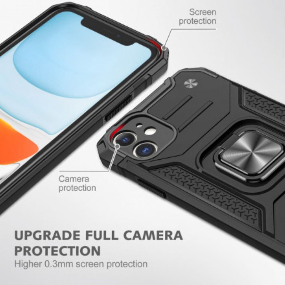 Kryty Na Mobil Na iPhone 11 Styl Zbroje S Prstencovou Podporou