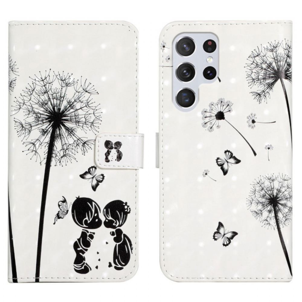 Flipové Pouzdro Na Samsung Galaxy S22 Ultra 5G Baby Love Pampeliška