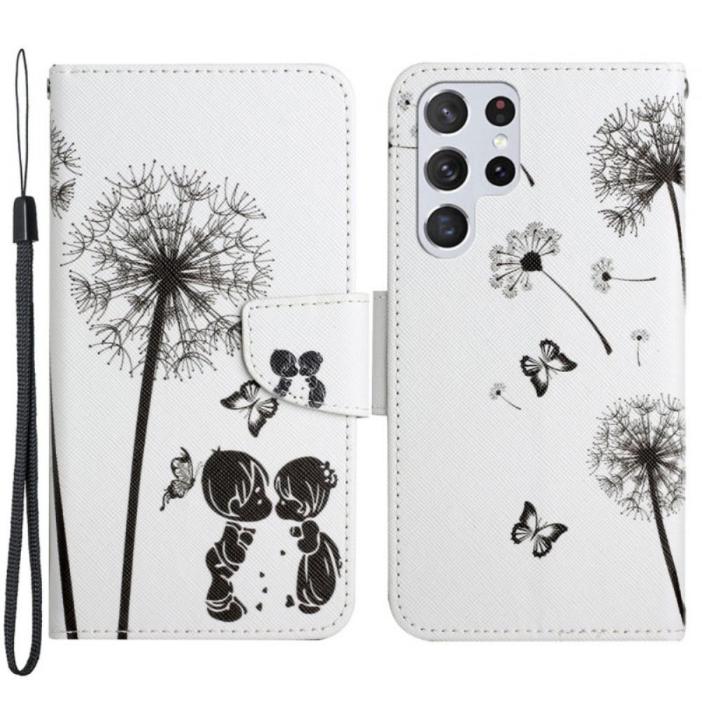 Flipové Pouzdro Na Samsung Galaxy S22 Ultra 5G Baby Love Pampeliška