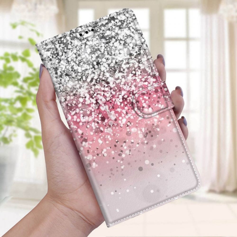 Flipové Pouzdro Na Samsung Galaxy S22 Ultra 5G Flitry S Páskem