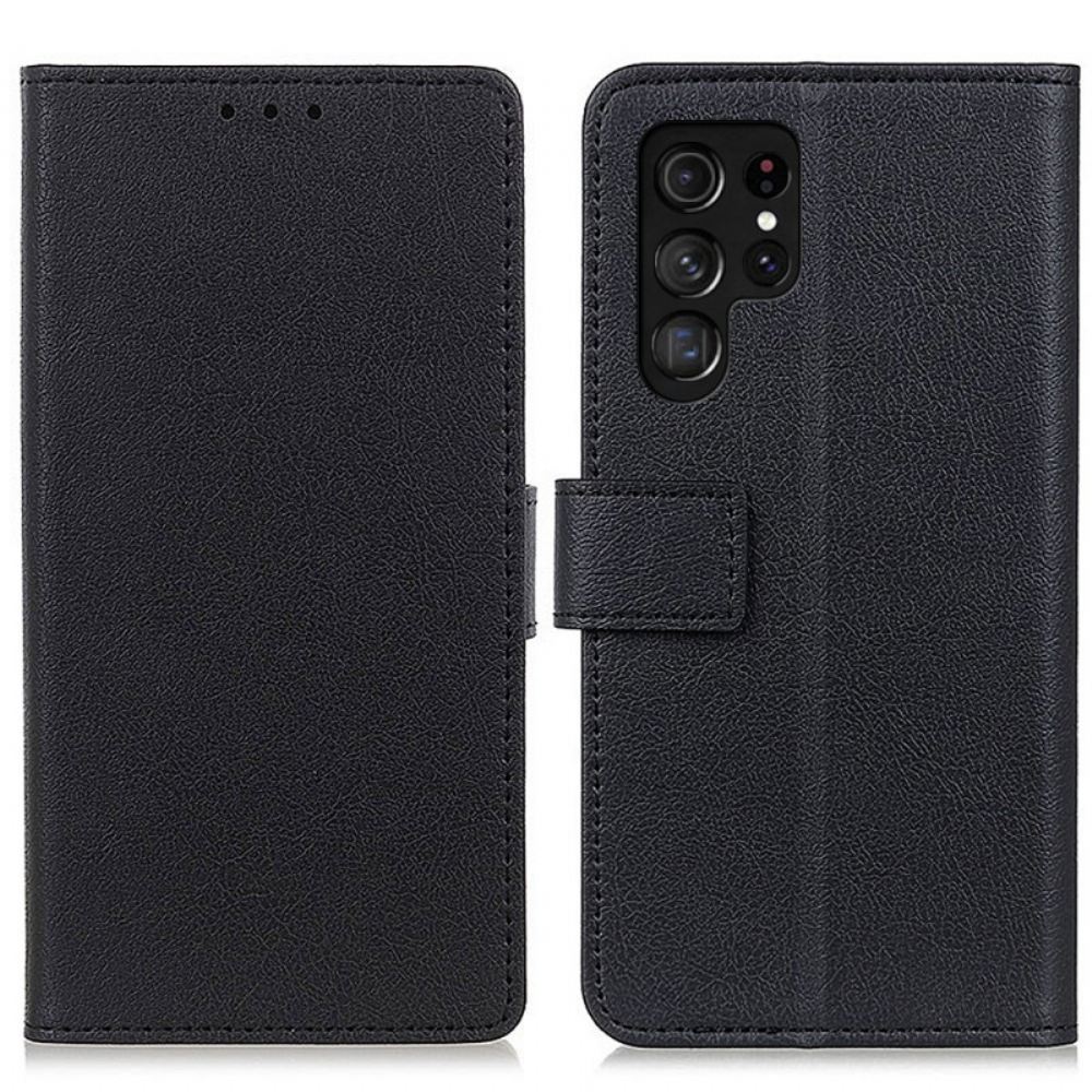 Flipové Pouzdro Na Samsung Galaxy S22 Ultra 5G Klasika