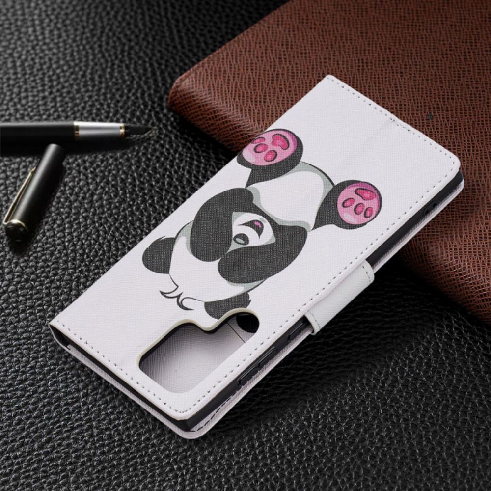Flipové Pouzdro Na Samsung Galaxy S22 Ultra 5G Panda Zábava