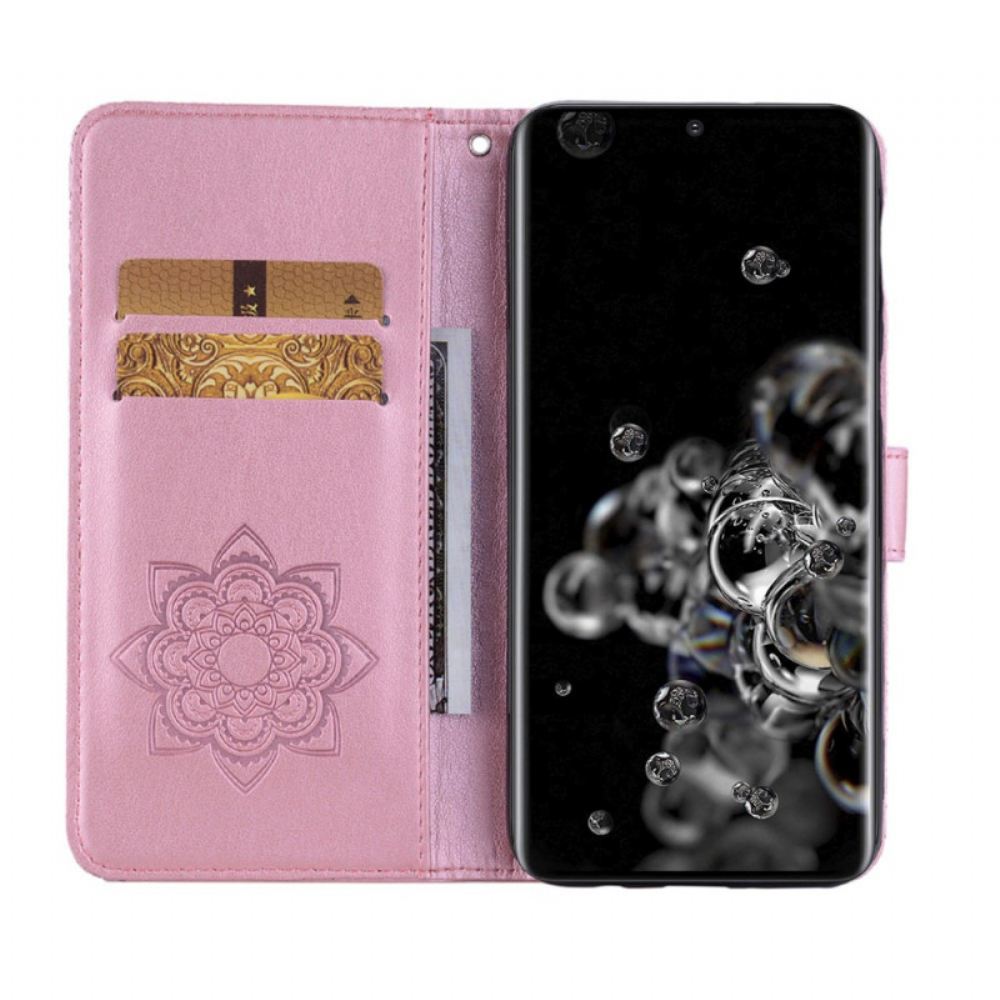 Flipové Pouzdro Na Samsung Galaxy S22 Ultra 5G Sova Mandala A Kouzlo