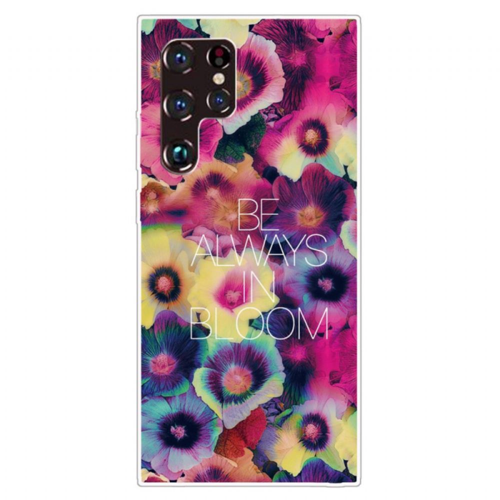 Kryt Na Samsung Galaxy S22 Ultra 5G Buďte Vždy V Květu
