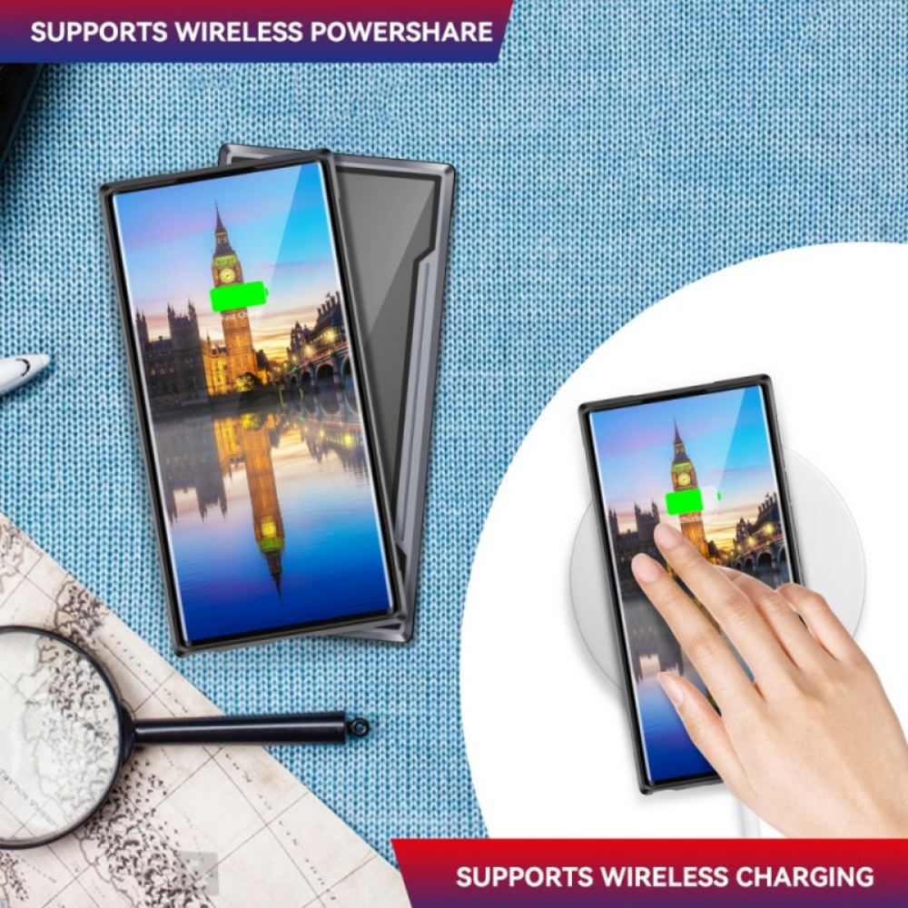 Kryt Na Samsung Galaxy S22 Ultra 5G Hliníková Slitina
