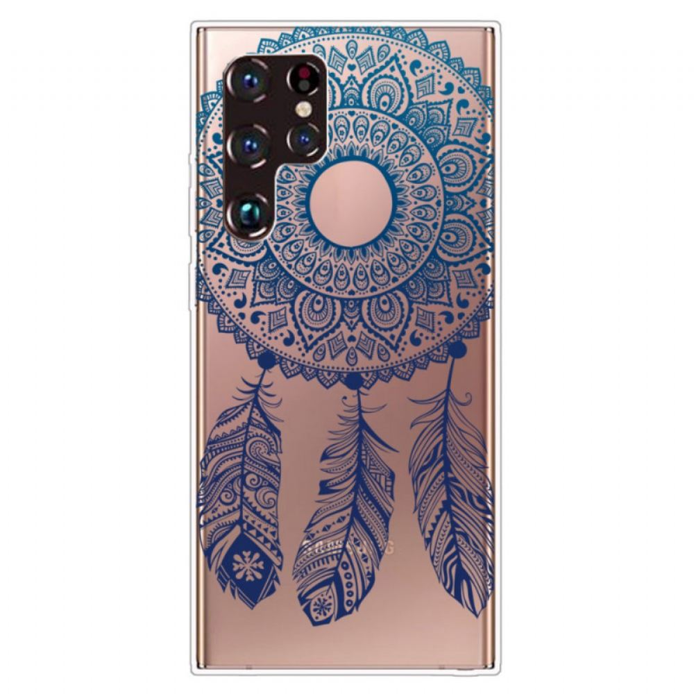 Kryt Na Samsung Galaxy S22 Ultra 5G Jednoduchá Květinová Mandala