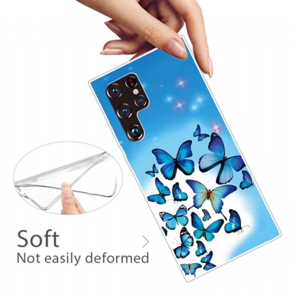 Kryt Na Samsung Galaxy S22 Ultra 5G Motýli Motýli 2