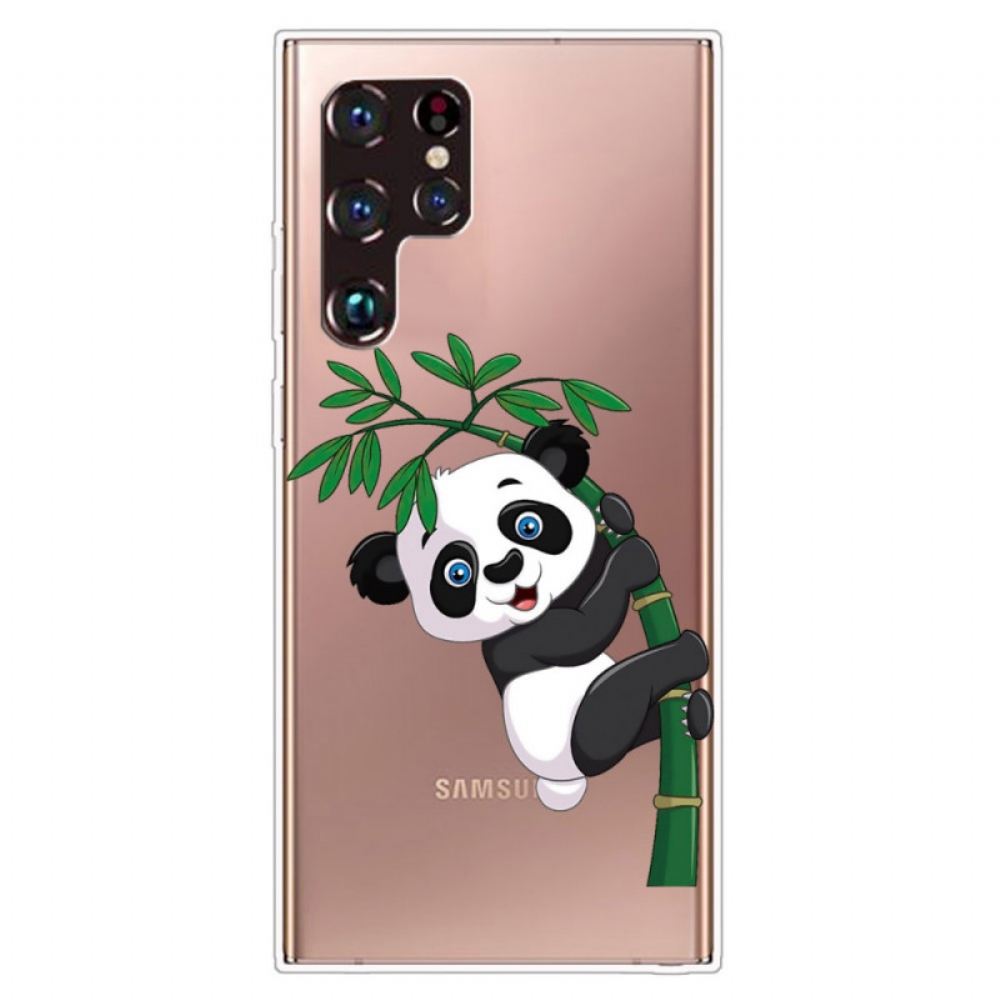 Kryt Na Samsung Galaxy S22 Ultra 5G Panda Na Bambusu