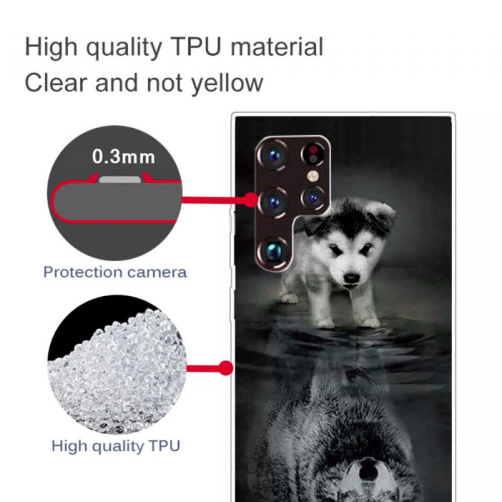 Kryt Na Samsung Galaxy S22 Ultra 5G Sen Štěněte
