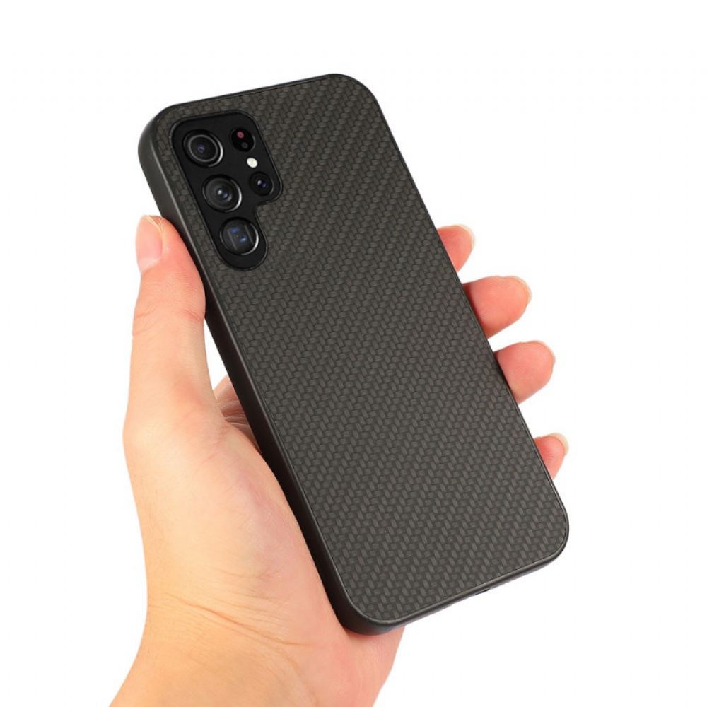 Kryt Na Samsung Galaxy S22 Ultra 5G Uhlíkové Vlákno