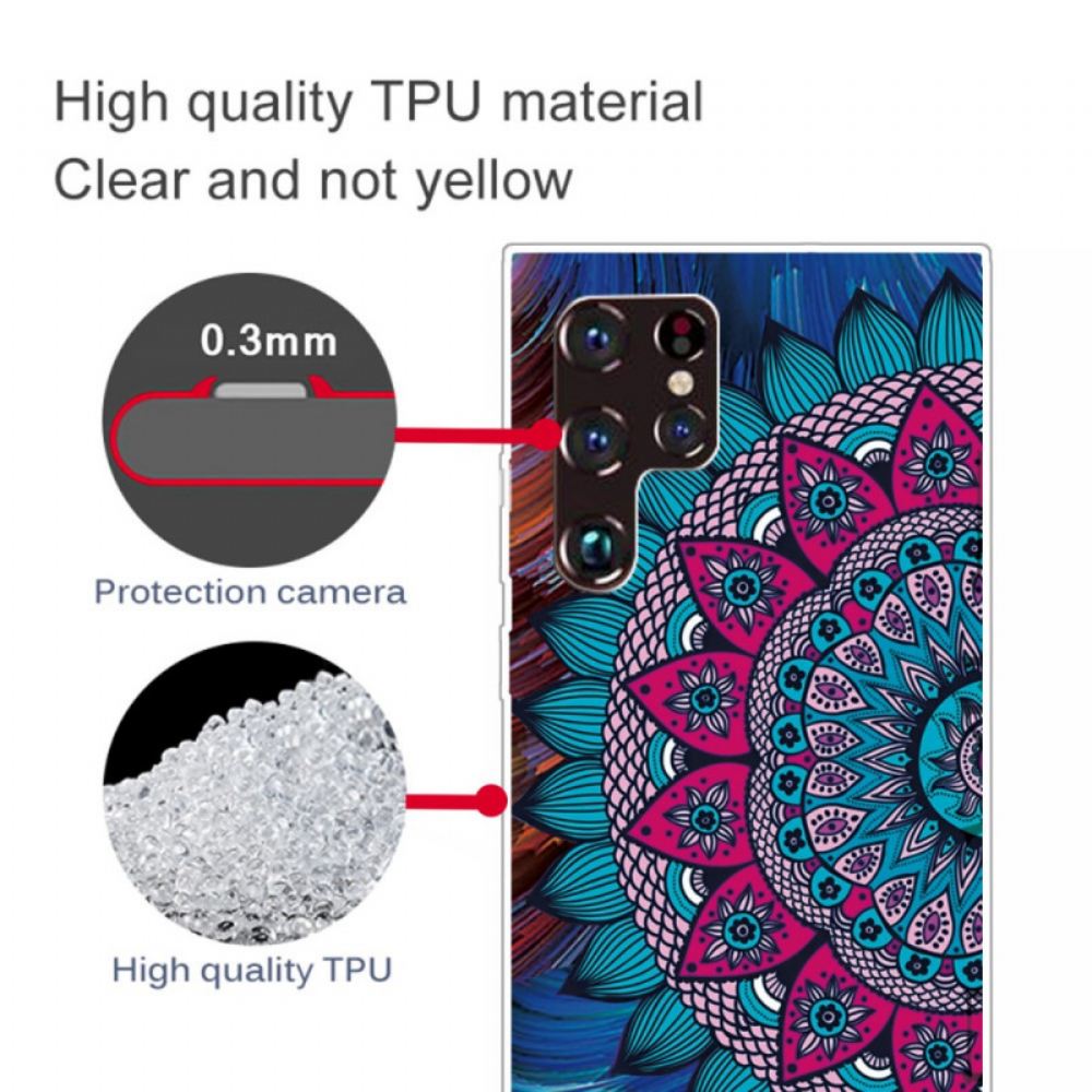 Kryty Na Mobil Na Samsung Galaxy S22 Ultra 5G Barevná Mandala