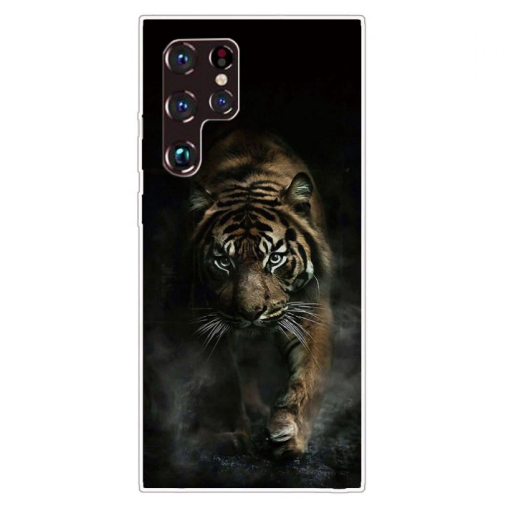 Kryty Na Mobil Na Samsung Galaxy S22 Ultra 5G Flexibilní Tygr