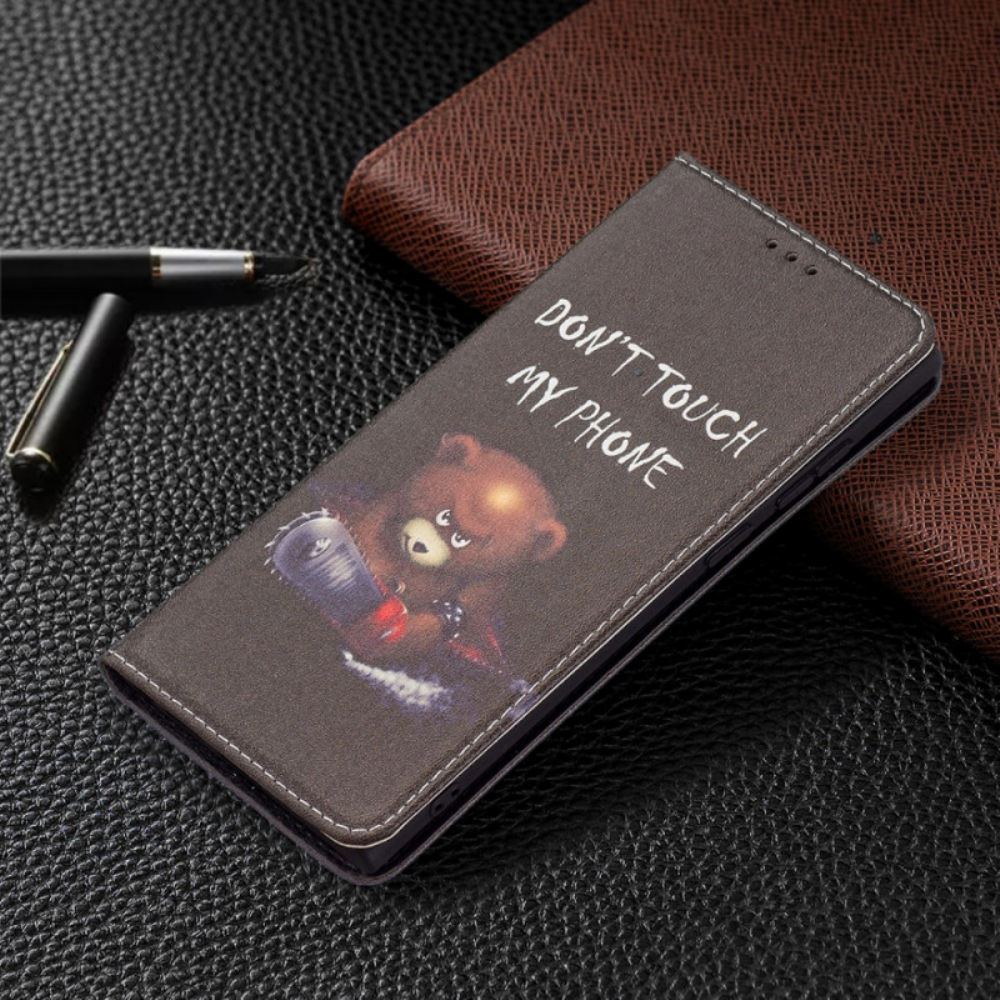 Kryty Na Mobil Na Samsung Galaxy S22 Ultra 5G Flipové Pouzdro Nebezpečný Medvěd