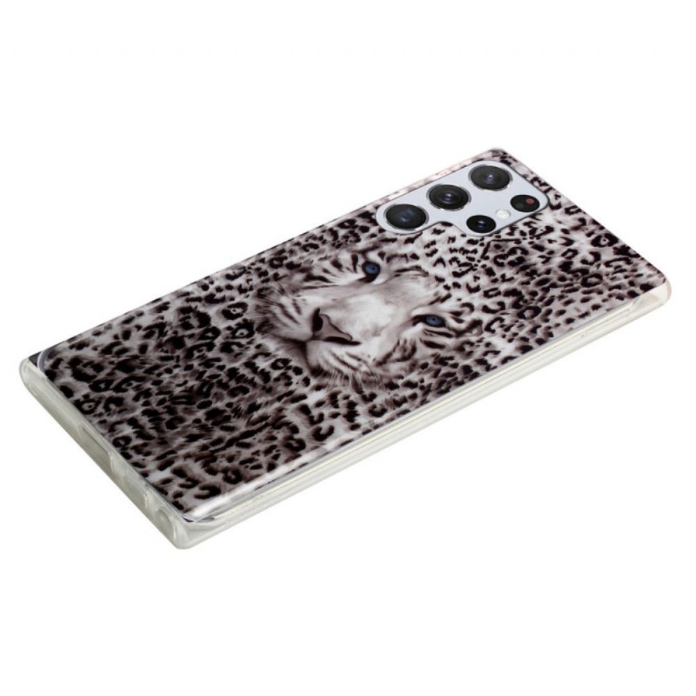 Kryty Na Mobil Na Samsung Galaxy S22 Ultra 5G Fluorescenční Leopard