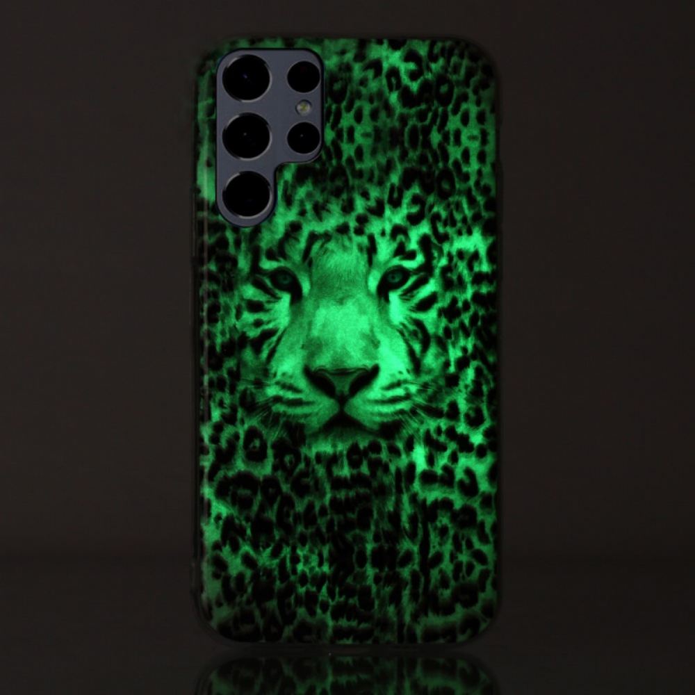 Kryty Na Mobil Na Samsung Galaxy S22 Ultra 5G Fluorescenční Leopard