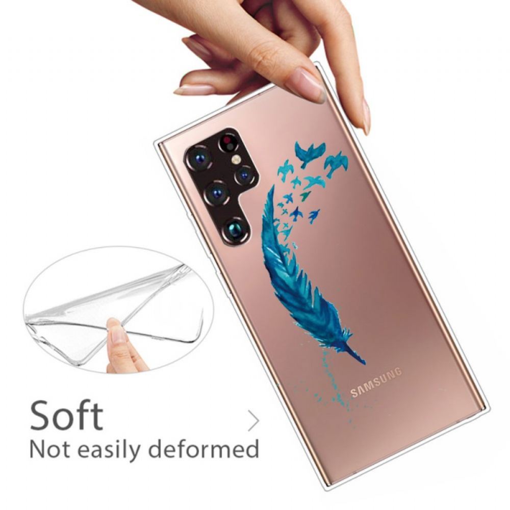 Kryty Na Mobil Na Samsung Galaxy S22 Ultra 5G Krásné Pírko