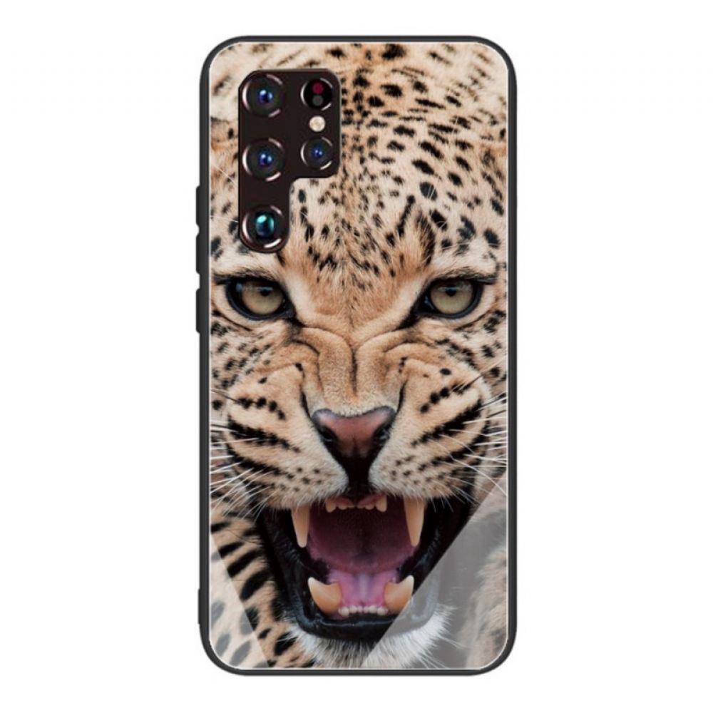 Kryty Na Mobil Na Samsung Galaxy S22 Ultra 5G Leopardí Tvrzené Sklo
