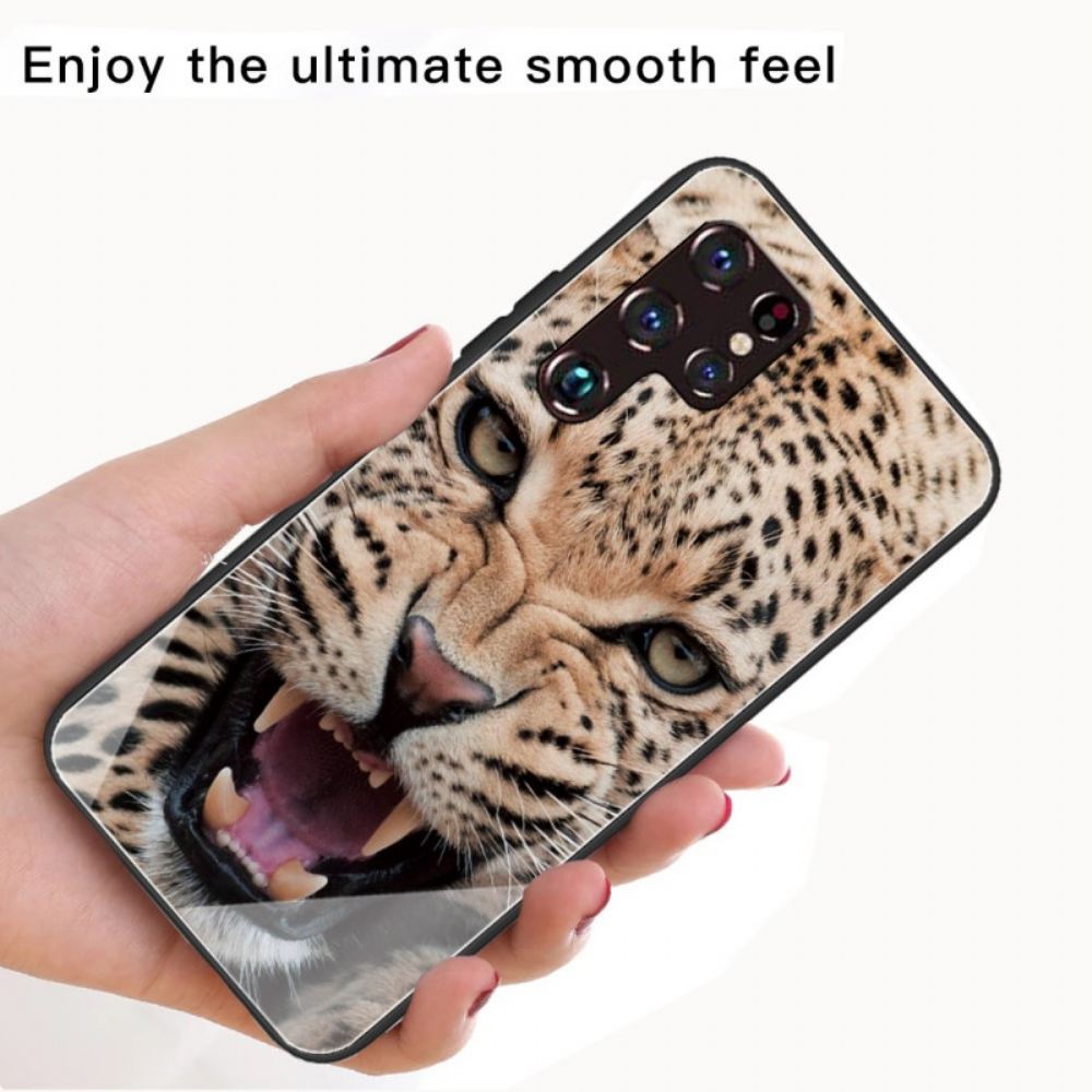 Kryty Na Mobil Na Samsung Galaxy S22 Ultra 5G Leopardí Tvrzené Sklo