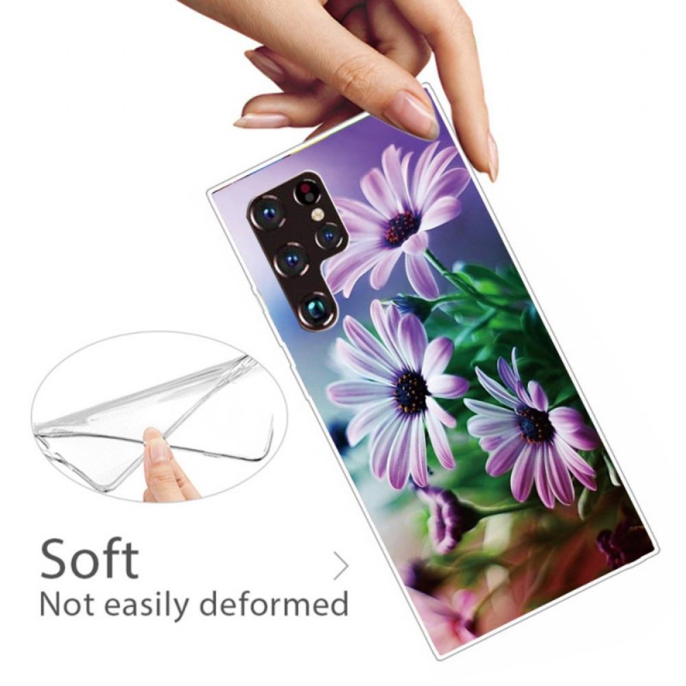 Kryty Na Mobil Na Samsung Galaxy S22 Ultra 5G Realistické Květiny