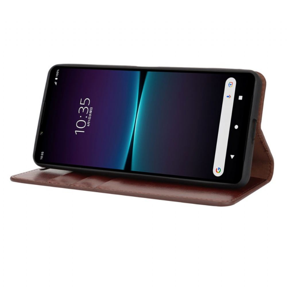 Kožené Pouzdro Folio Sony Xperia 1 Vi Kůže