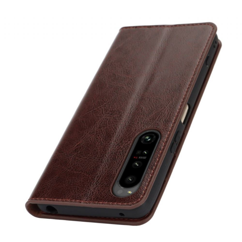 Kožené Pouzdro Folio Sony Xperia 1 Vi Kůže