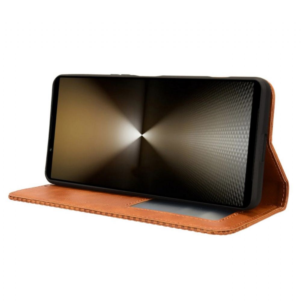 Kožené Pouzdro Folio Sony Xperia 1 Vi Víno