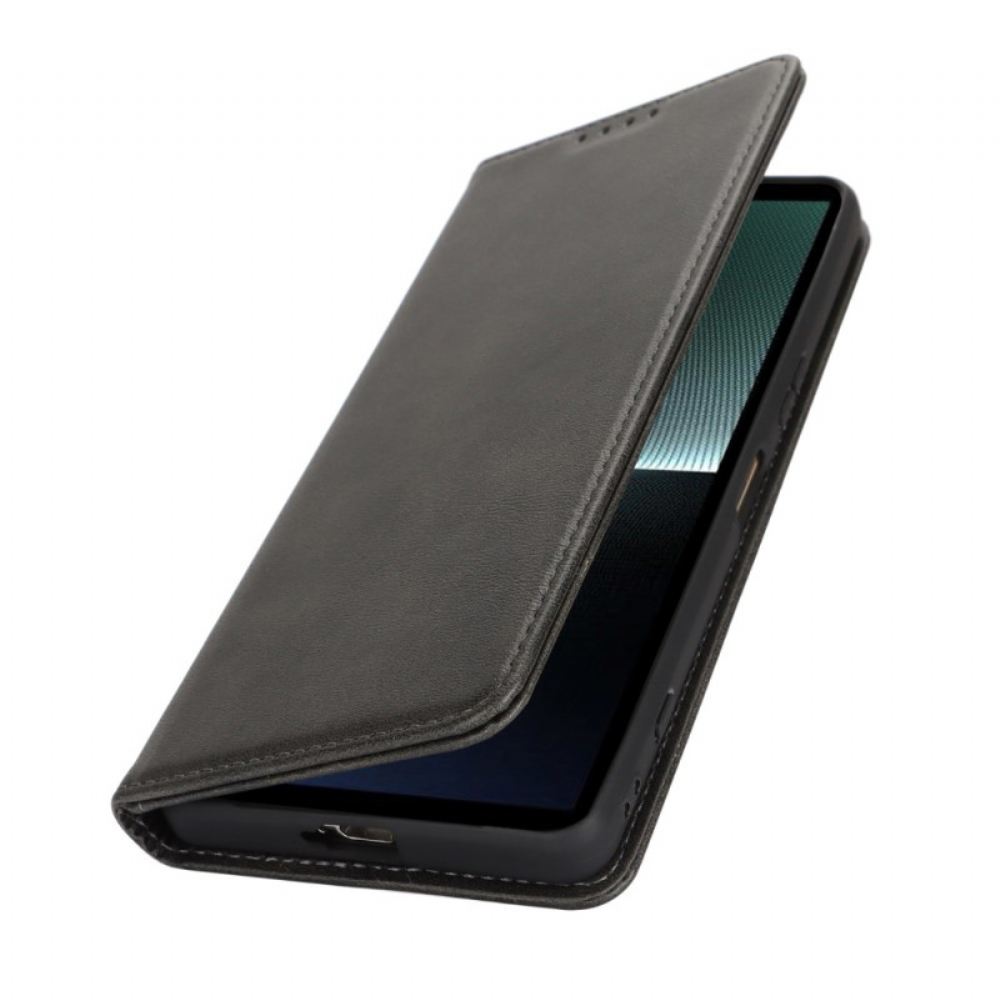 Kožené Pouzdro Sony Xperia 1 Vi Štípaná Kůže