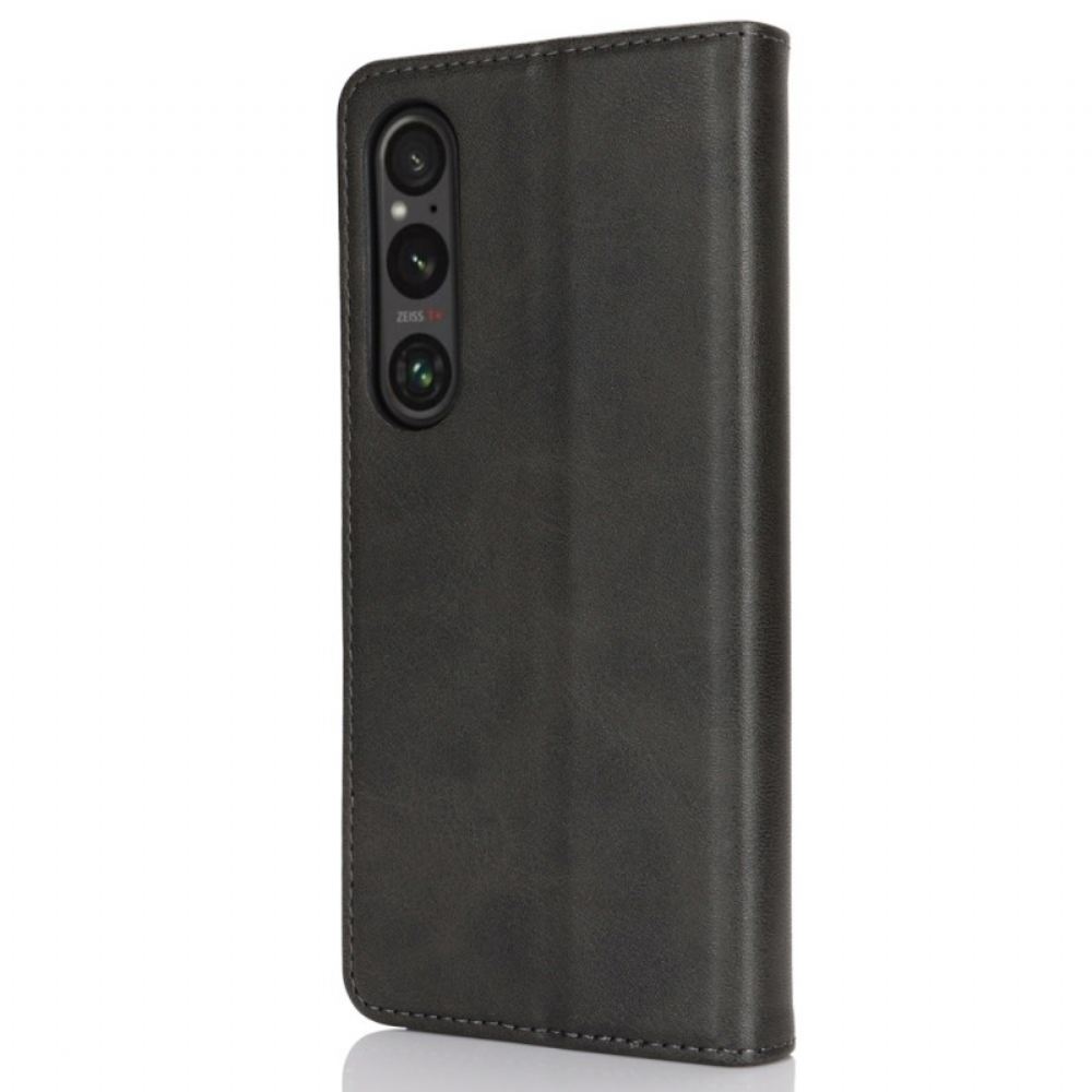 Kožené Pouzdro Sony Xperia 1 Vi Štípaná Kůže