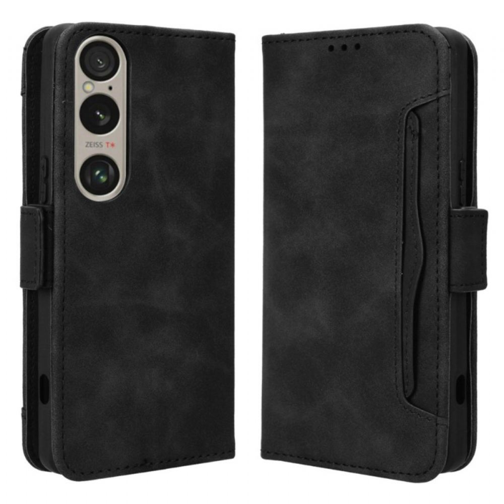 Kožený Kryt Na Sony Xperia 1 Vi Multi-cards