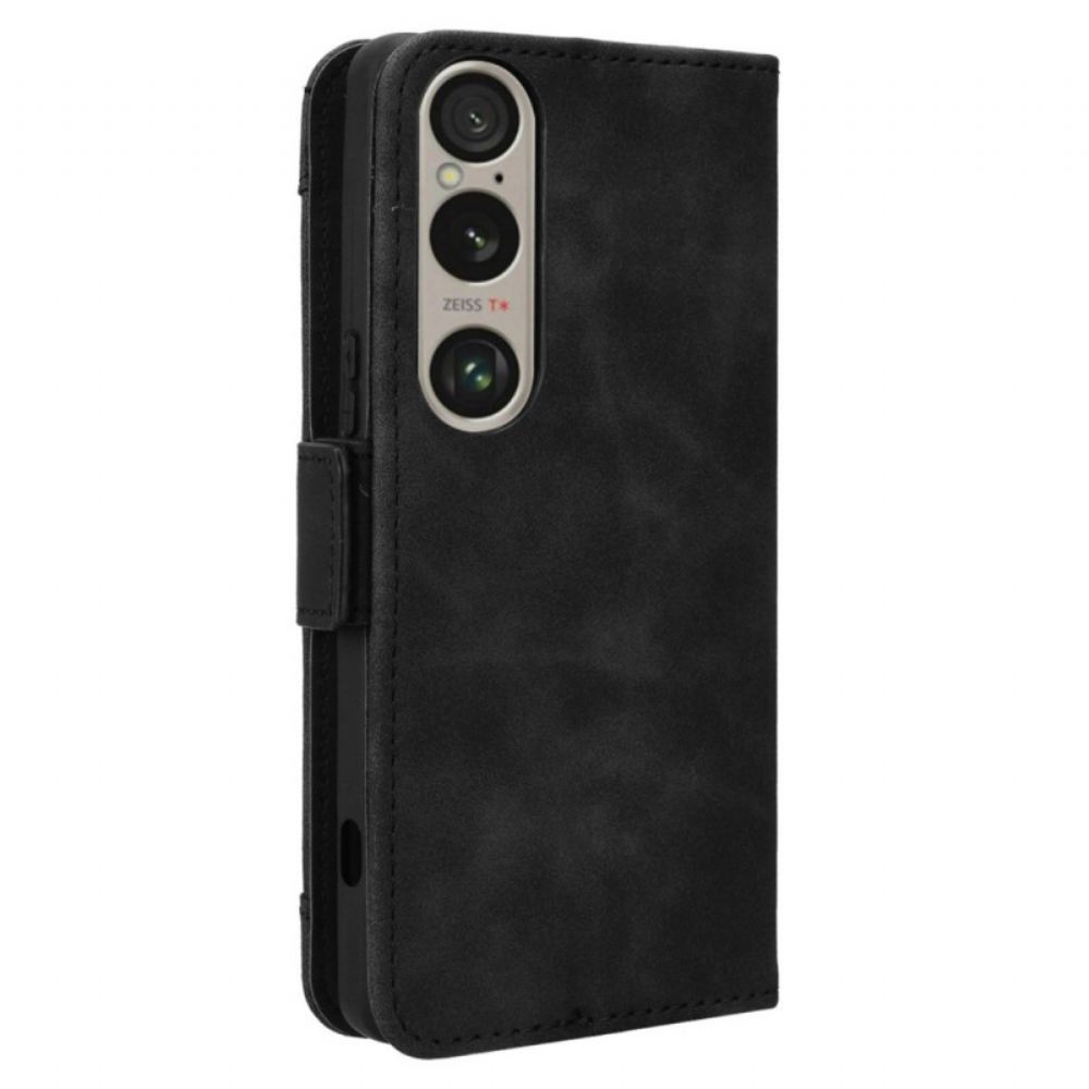 Kožený Kryt Na Sony Xperia 1 Vi Multi-cards
