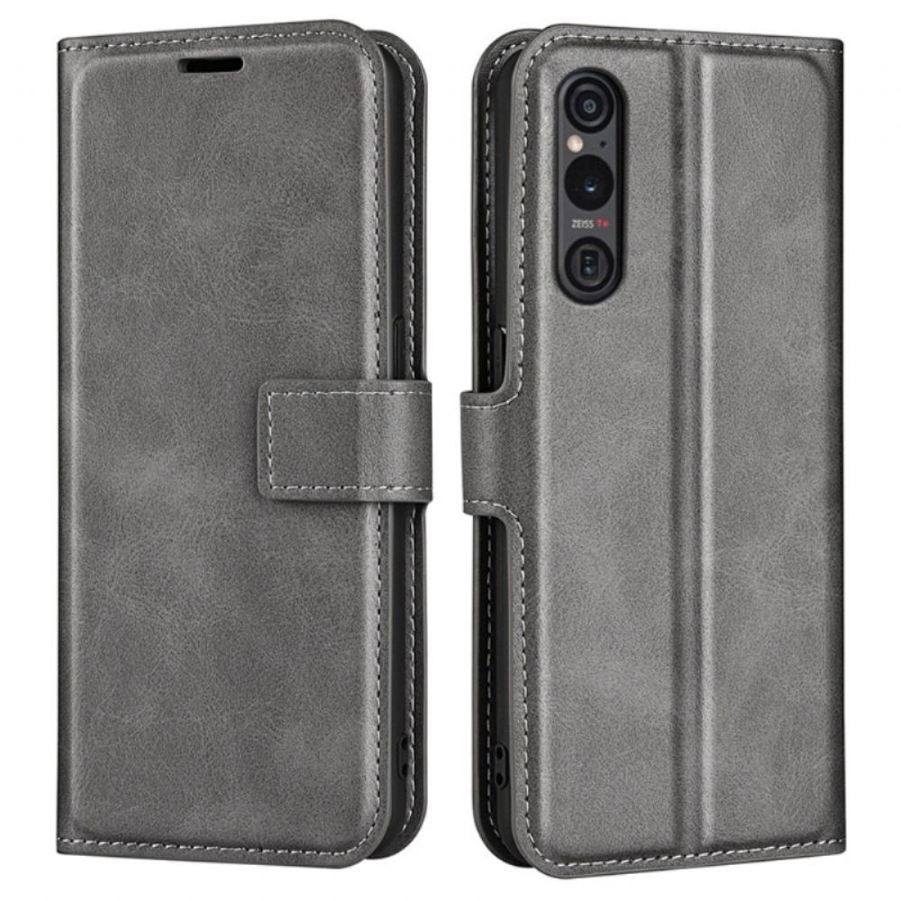 Kožený Kryt Na Sony Xperia 1 Vi Styl Kůže