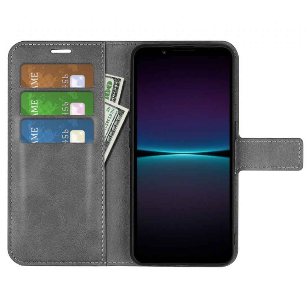 Kožený Kryt Na Sony Xperia 1 Vi Styl Kůže